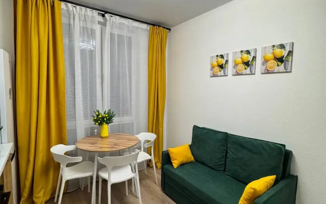 Квартира Яркая солнечная 1-к Цитрин возле ТРЦ СитиМолл