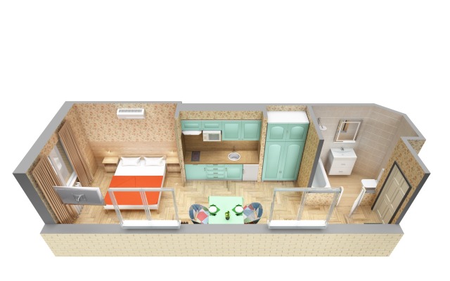 Апартаменты Duo с парковкой