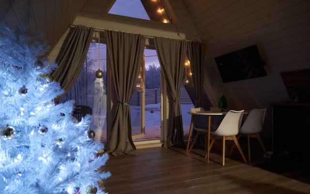 Частный дом A-Frame в лесу в 6 км от Мурманска