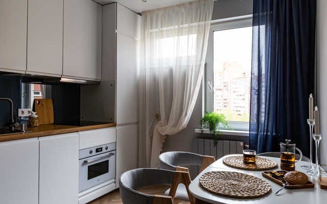 Квартира Piter Apartments двухкомнатные с кондиционером рядом с Лахтой