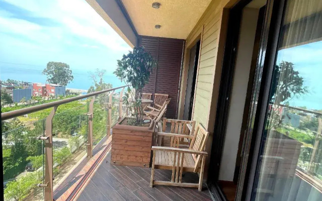 Апартаменты с террасой с видом на море