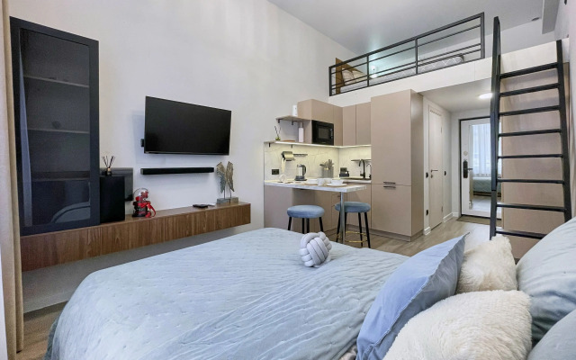 Квартира Двухуровневая С Двумя Кроватями