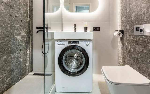 Апартаменты Комфортная студия на 35 этаже башни Оko