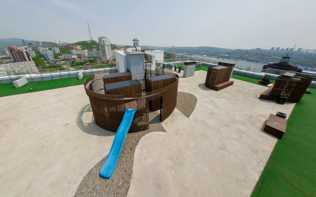 Квартира Современная Студия с Видом на Бухту Золотой Рог