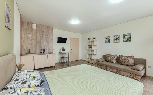 Квартира Студия в Современном м-не Академ Riversaide для 4х Гостей