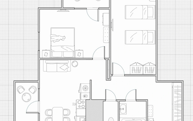 Апартаменты Видовые с парковкой около набережной и аквапарка Ривьера