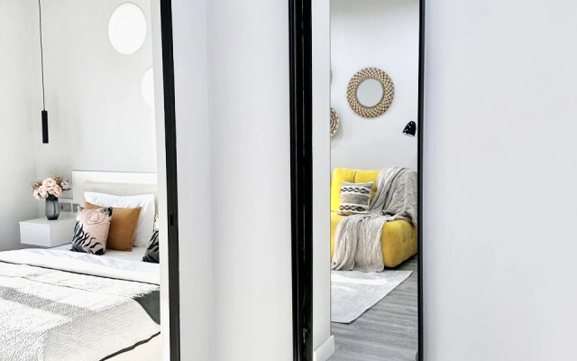 Апартаменты 149 Комфорт сити с двуспальной кроватью, диваном и красивым видом