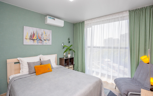 Апартаменты Mintroom с панорамными окнами в новом ЖК Оазис Русская, 95