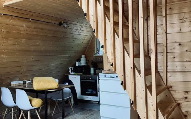 s Baney na Beregu Ozera Chalet