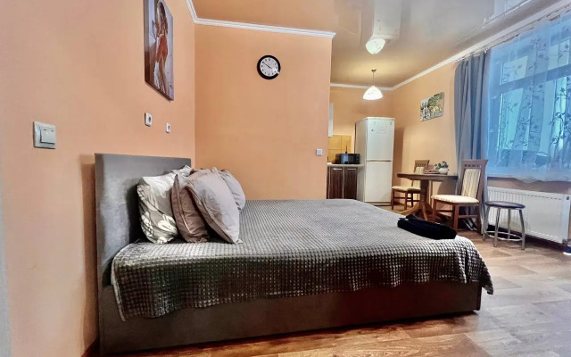 Квартира Светлая, чистая студия Вояж на Геологоразведчиков 44А