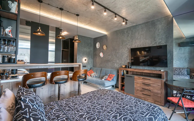 LS-Black Strong S bokovym vidom na more Apartments