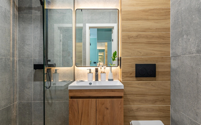 Апартаменты Евродвухкомнатные Stepanenkov на Шаумяна 30 на 4 этаже