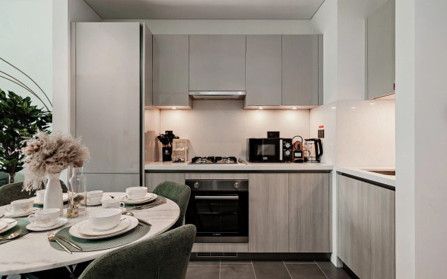 Апартаменты Вдохновляющие 1BR в Sobha Hartland