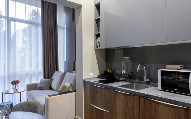 Апартаменты Mirror с красивым видом в Центре Сочи