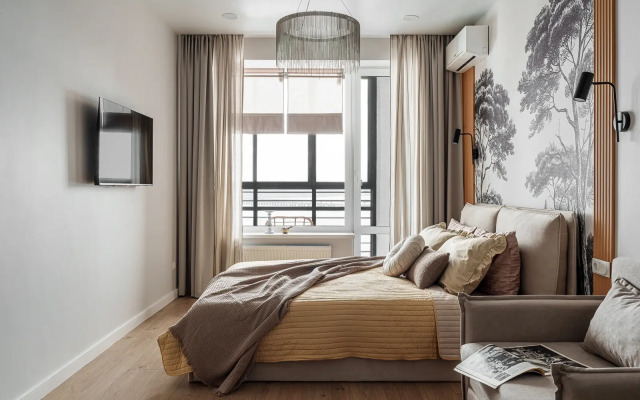 Квартира Дизайнерская с видом на парк и реку