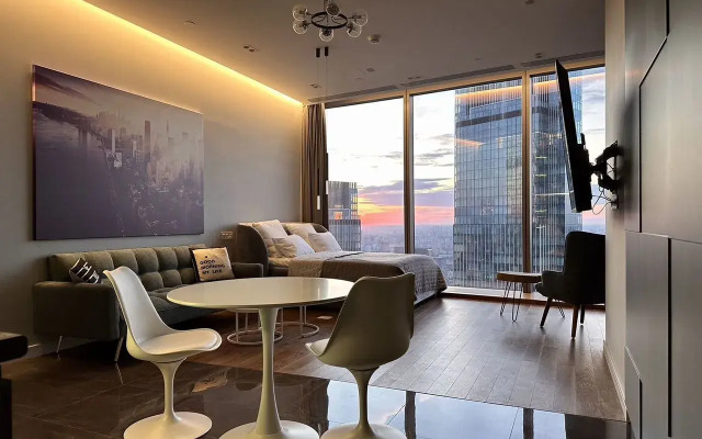 Квартира студия нa 77 этaжe башни Федерация Bоcток