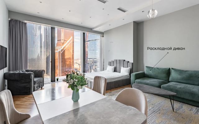 Апартаменты Москва Сити уютная Grand Studio с незабываемым видом