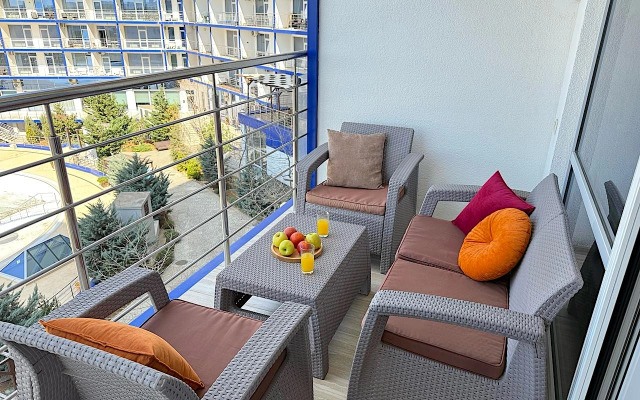 Апартаменты Акваделюкс у моря, с бассейном, СПА, пляжем N423