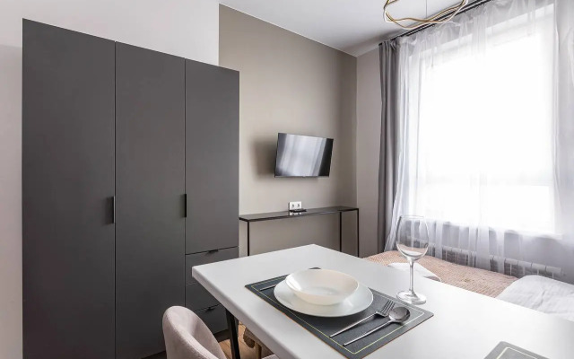 Inhome24 Spokoynaya oranzhevaya Studiya V Zhk Tushino Apartment