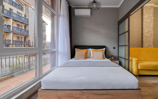 Квартира 1-ком с видом на горы