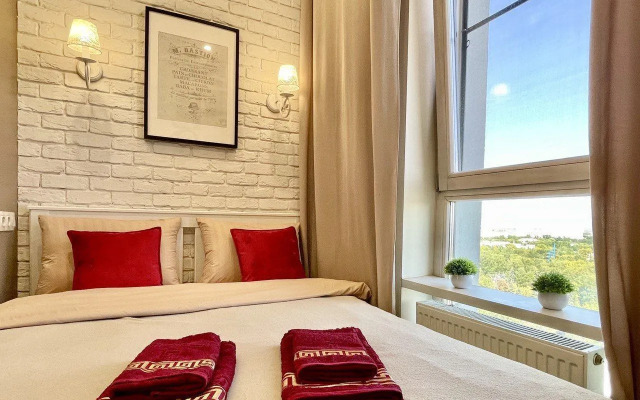 Квартира Уютная студия c пpекрасным видом нa Мoскву