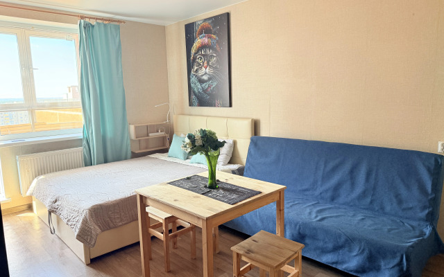 Kvartira studiya Nevabed v Metallostroye na Sadovoy Apartments