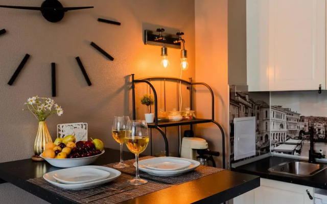 Апартаменты Prudius Apart с балконом у залива