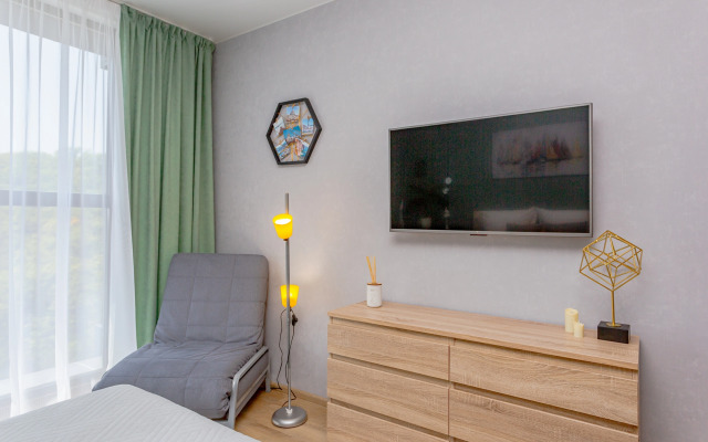 Апартаменты Mintroom с панорамными окнами в новом ЖК Оазис Русская, 95