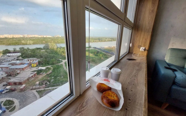 Квартира с видом на реку Кубань у парка Солнечный остров