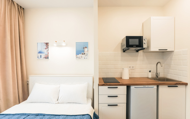 Апартаменты Санторини возле Аэропорта на 2 Гостей