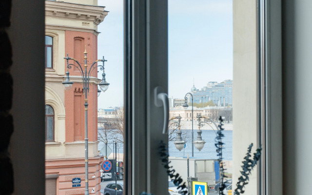 Апартаменты ApartH с видом на город и камином