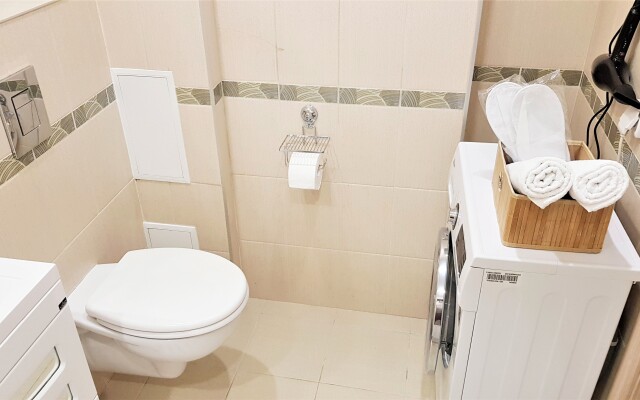 1-комн. апартаменты в ЖК "Новин" с большой кроватью