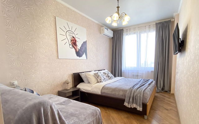 Апартаменты с камином и видом на реку у ТЦ Аквамолл