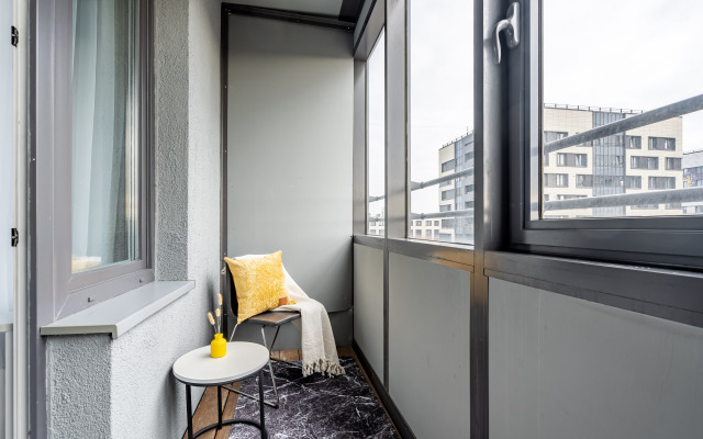 Квартира GetFlat Scarlet с Балконом Для 1-4 Гостей