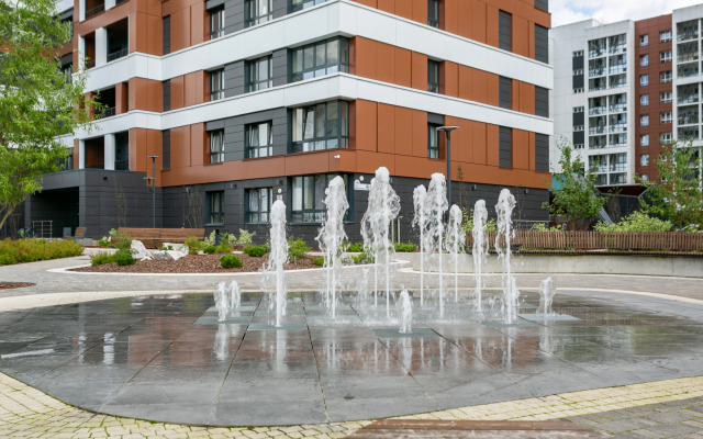 Квартира с фонтаном во дворе