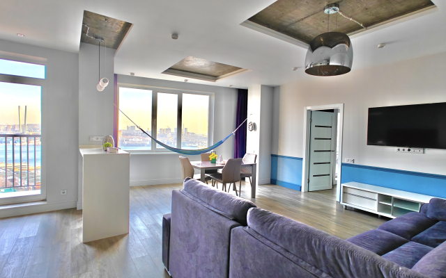 Квартира на Набережной Видовая Шикарная Новая в Центре Владивостока