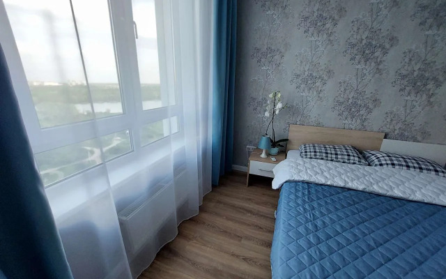 Квартира с видом на реку Кубань у парка Солнечный остров