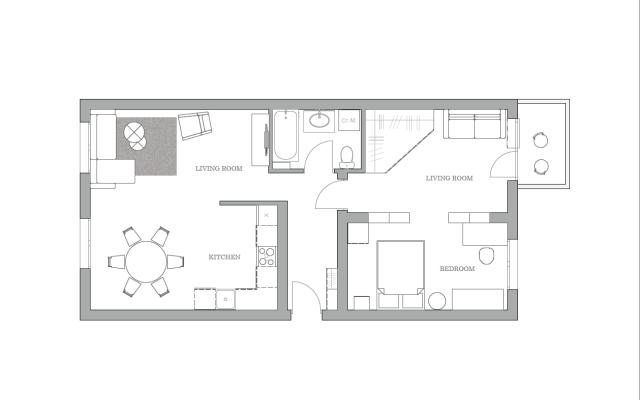 Riadom s Kremlem Dvukhkomnatnye Apartments