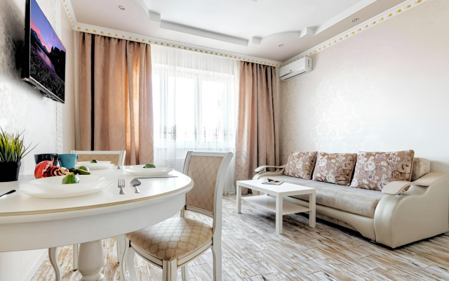 Двухместные апартаменты Luxury с 2 комнатами с балконом и с видом на город — фото 2