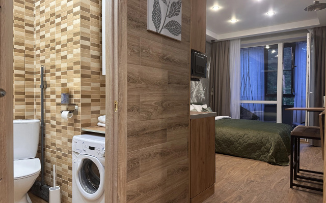 Studiya S Kachelyyu V Zelenogorske Flat