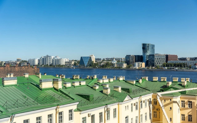Квартира Просторная Студия с Видом на Неву