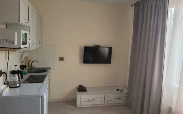 S mini-kukhney i sobstvennym sanuzlom Apartment