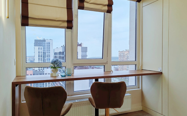 Flat s Panoramnym Vidom na Skver Geroyev Rossii