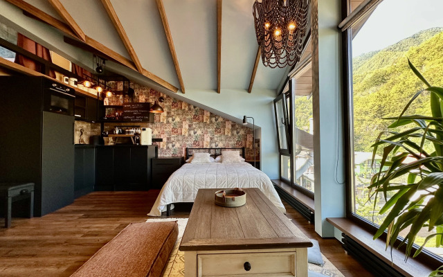 Апартаменты #42 Двухуровневые с Панорамным Видом на Горы