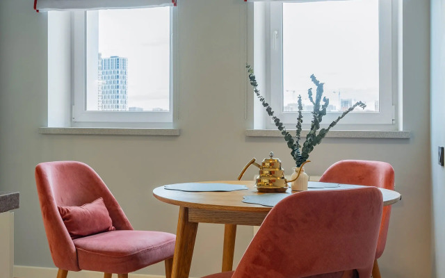 Квартира Стильная 3-комнтная в ярких оттенках