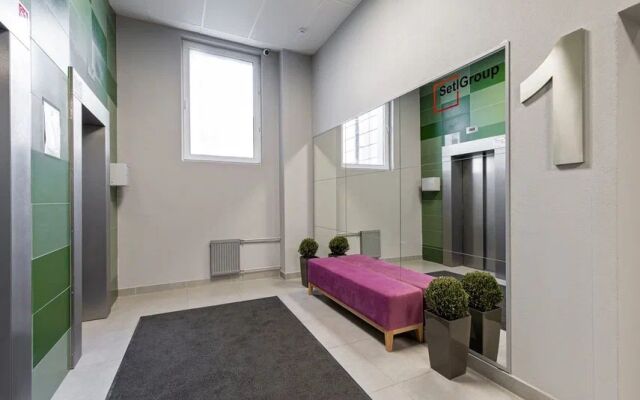 Видовая квартира в ЖК Эмеральд Piter Apatrments (2 спальни, парковка, кондиционер)