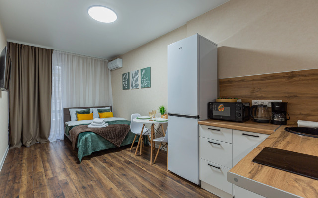 Квартира Уютная студия с видом на колесо обозрение Одно небо