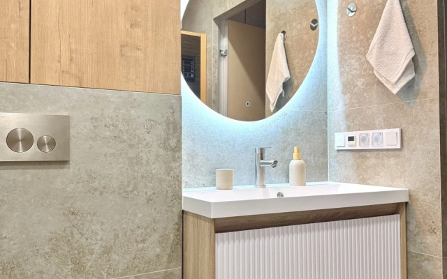 Hygge Karelia s saunoy, massazhnym kreslom i proektorom Apartments