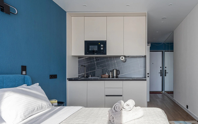 Современная Новая студия на двоих и допместо для ребенка в 20 минутах от Центра Нижнего Новгорода 339