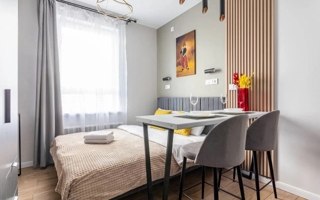 Inhome24 Spokoynaya oranzhevaya Studiya V Zhk Tushino Apartment